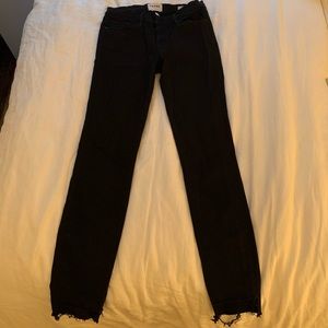Frame black skinny jeans
